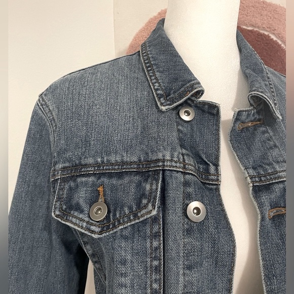 TOPMAN Denim Blue Jean Jacket Lined Size Small/XSmall VGUC - Picture 2 of 9